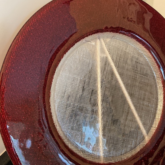 Christmas Large Glass Serving Tray Plate Platter Holiday Festive Vintage - Picture 2 of 14